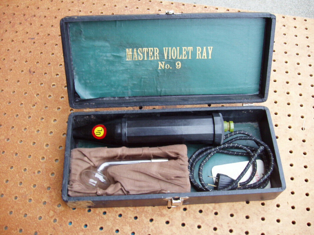 Antique Master Violet Ray Quack Medicine Master Electric M66 + 1 Wand Working