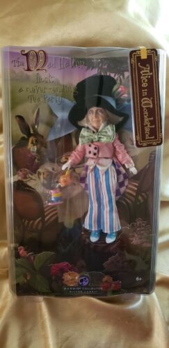 The Mad Hatter Figure Alice In Wonderland Barbie Silver Label 2007 Nip