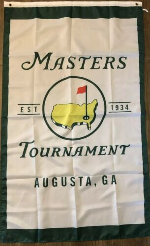 The Masters Flag 3x5 Vertical Banner Established 1934 Augusta Ga Golf