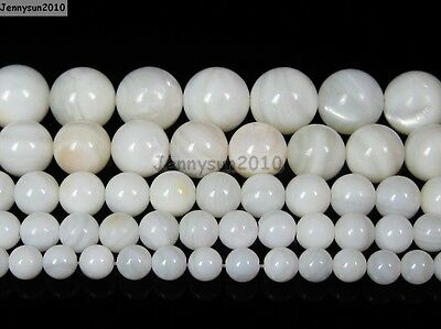Natural White Mother Of Pearl Mop Shell Round Beads 15.5'' 2mm 3mm 4mm 6mm 8mm
