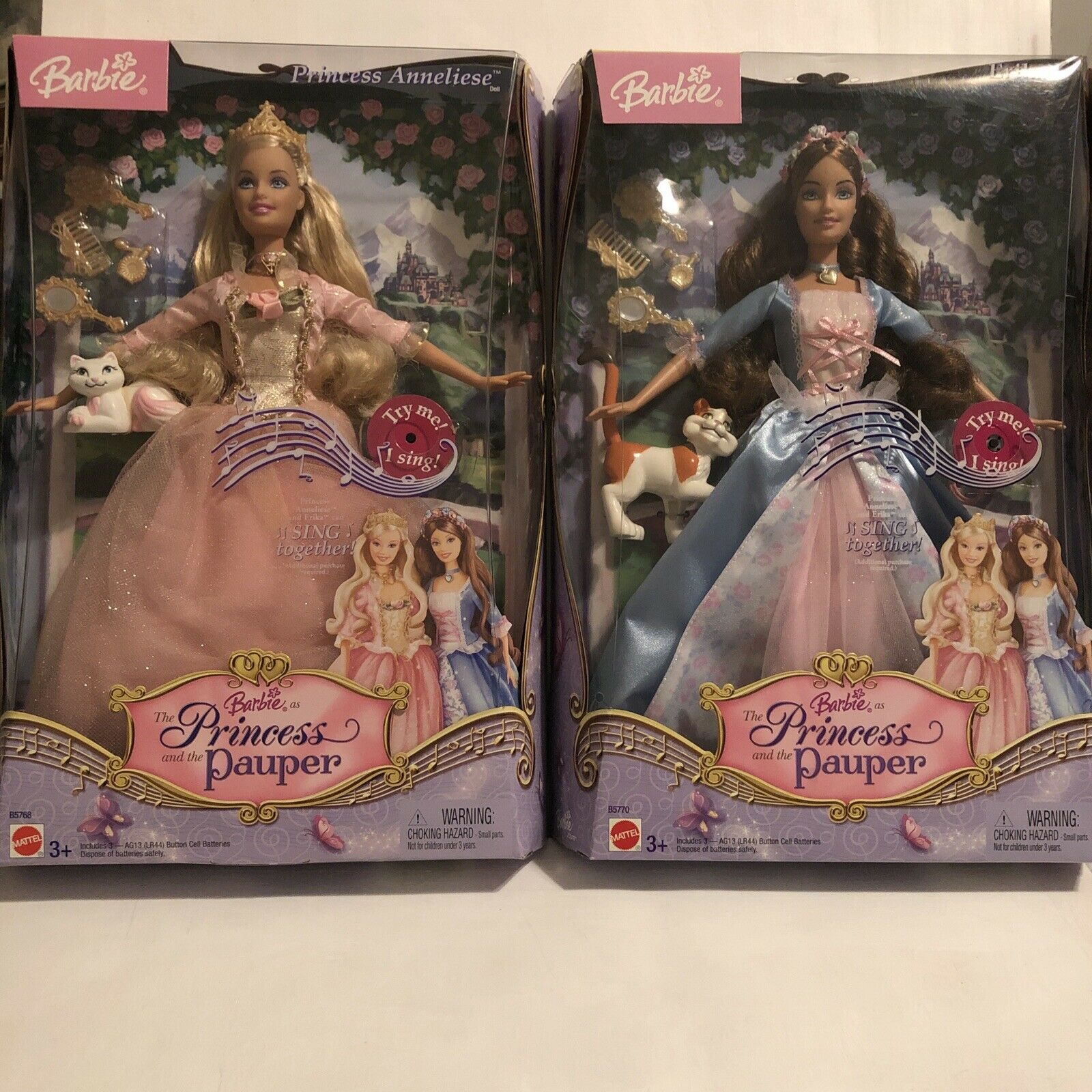 Princess Anneliese And Erika The Princess And The Pauper Lot 2 Rare Nib