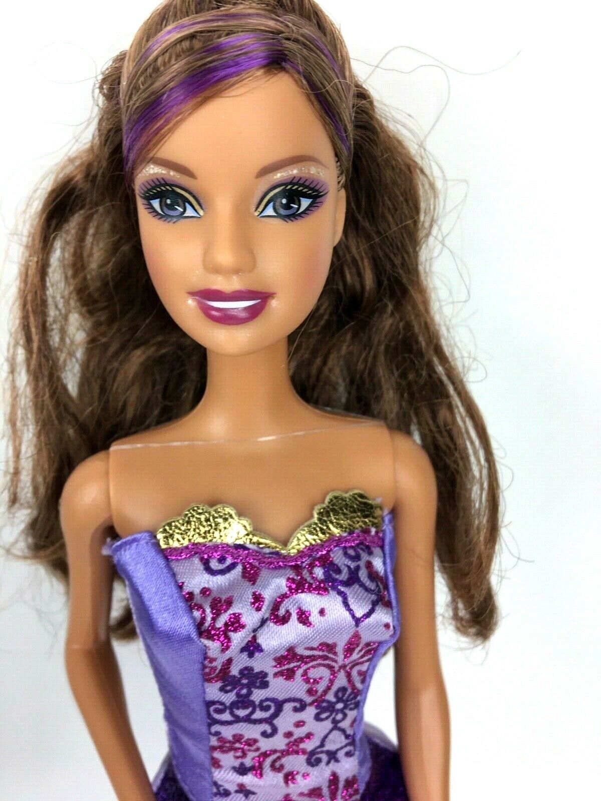 Barbie And Three Musketeers Friend Teresa Doll Viveca Purple Streak Hair Rare