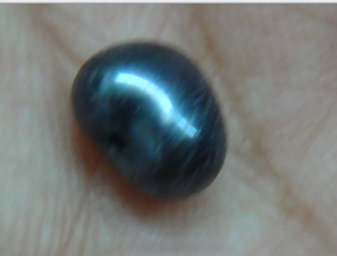 Huge About 8.3914x7.136x5.21mm Black Potato Drop Loose Pearl Drilled