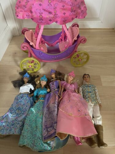 Barbie And The Three Musketeers Doll Lot And Balloon Carriage