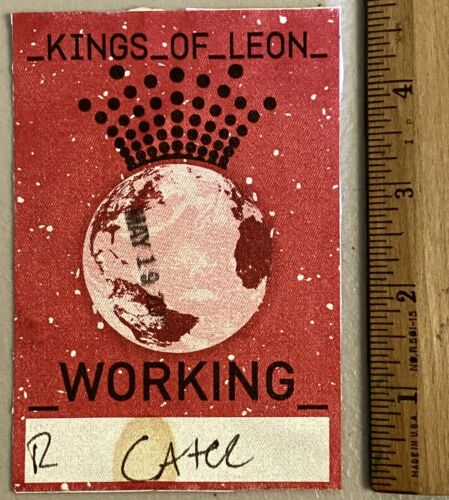 Kings Of Leon Real Genuine Used Backstage Working Pass Sex Fire Caleb Followill