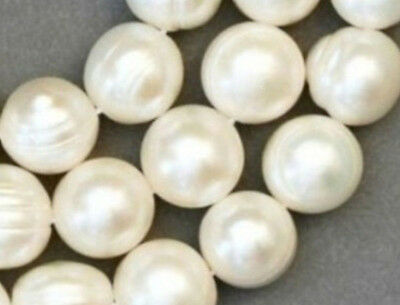 Natural 8-9mm White Akoya Freshwater Pearl Loose Beads 14.5" Strand