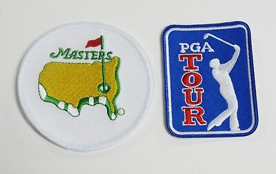 (1) Lot Of (2) Golf Pga Tour & Masters Patch / Patches  Logo Iron-on Item # 131