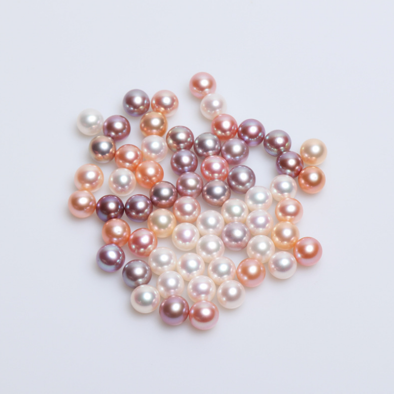 Diy Design Make Your Own Jewelry Aaaa Freshwater Near Round Pearls Half-drilled