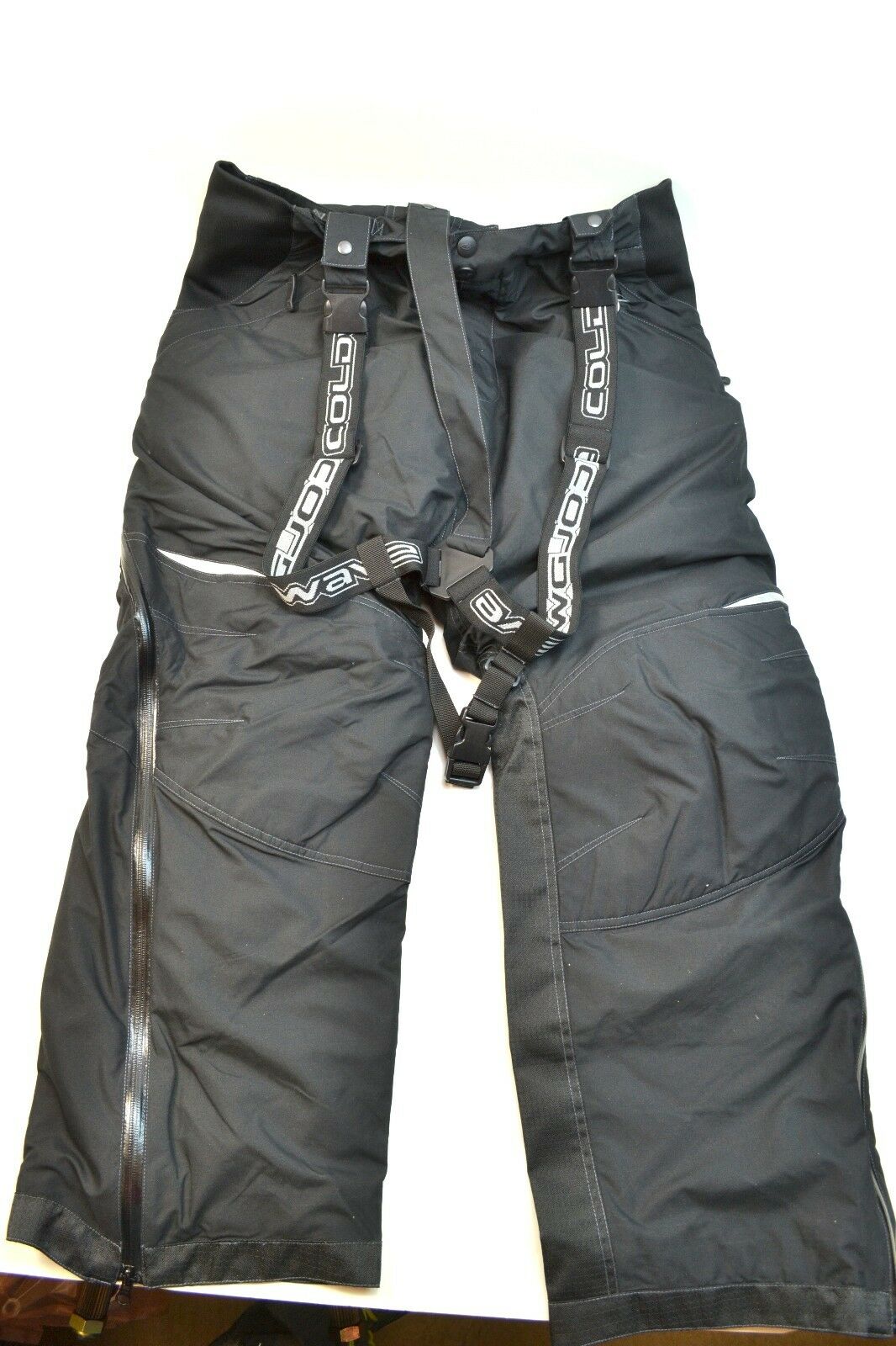 Men's Coldwave Sno Storm Snostorm Snowmobile Bibs Pants Black Ski Winter Pants