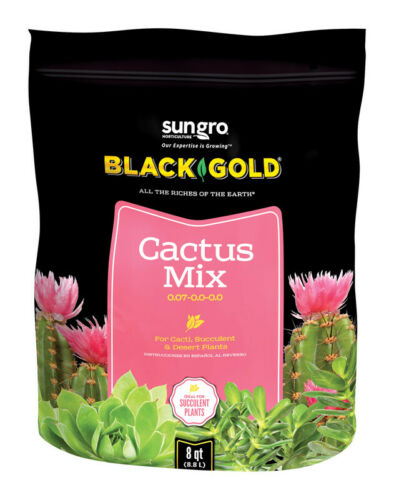 Black Gold Organic Cacti And Succulent Potting Mix 8 Qt