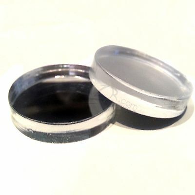 (50) 1" X1/4" Mirrored Acrylic Circle Disc Craft Plastic Plexiglass Free S&h!