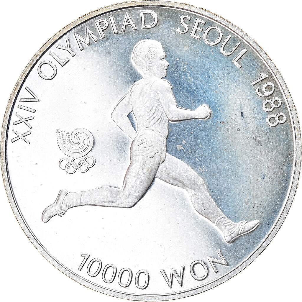 [#911050] Coin, Korea-south, 10000 Won, 1986, Proof, Ms, Silver, Km:56