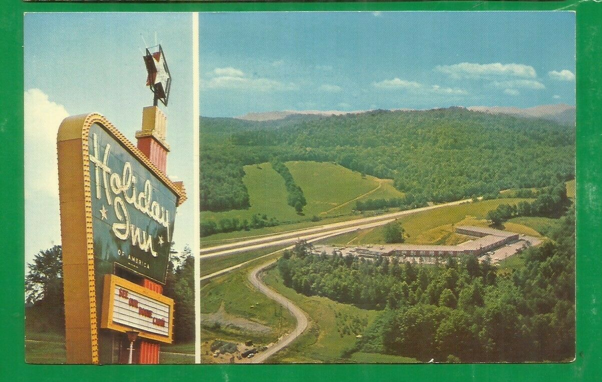 Corbin, Ky/ Holiday Inn Of Corbin/ Large Sign/ Aerial View Of Bldg/ Chrome Pc