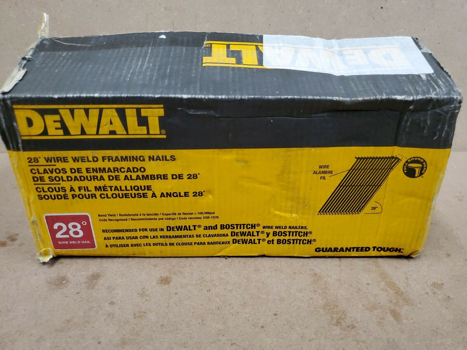 Dewalt 3-1/2 In. X 0.131 Wire Collated Smooth Shank Framing Nails (2,000 Per Box