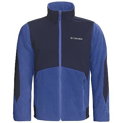 Nwt Columbia Sportswear Ballistic Iii Fleece Jacket Mens Medium Royal/coll Navy