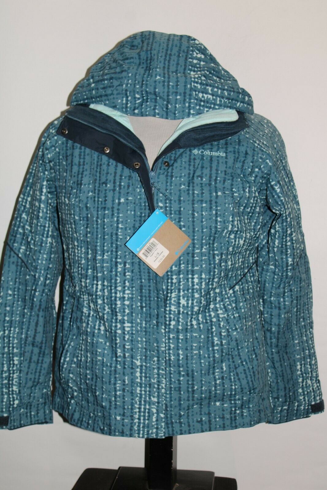 Columbia Womens Large L Zip-out Insulated Hooded Snowboard/snow Jacket