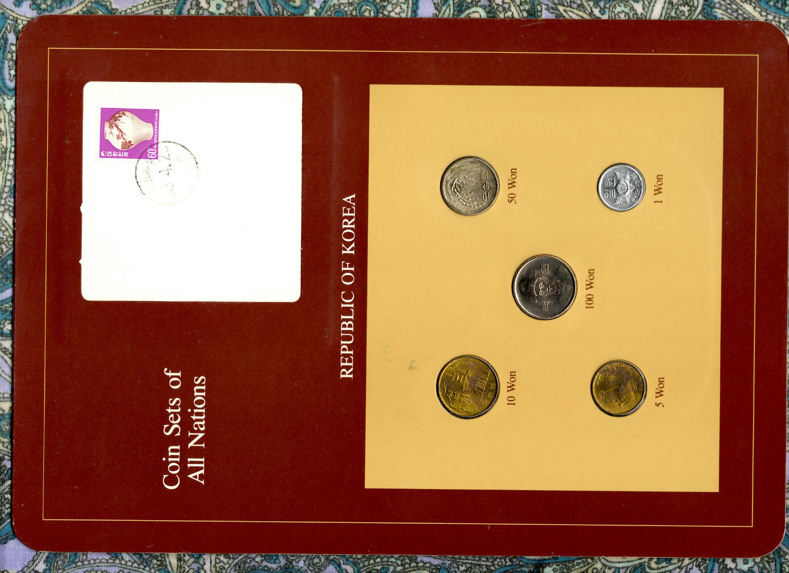 Coin Sets Of All Nations Korea 1971- 1983 Unc 50,100 Won 1983 5 Won 1971