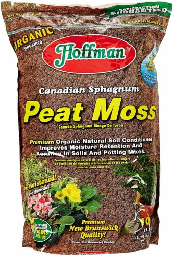Hoffman 15503 Canadian Sphagnum Peat Moss, 10 Quarts