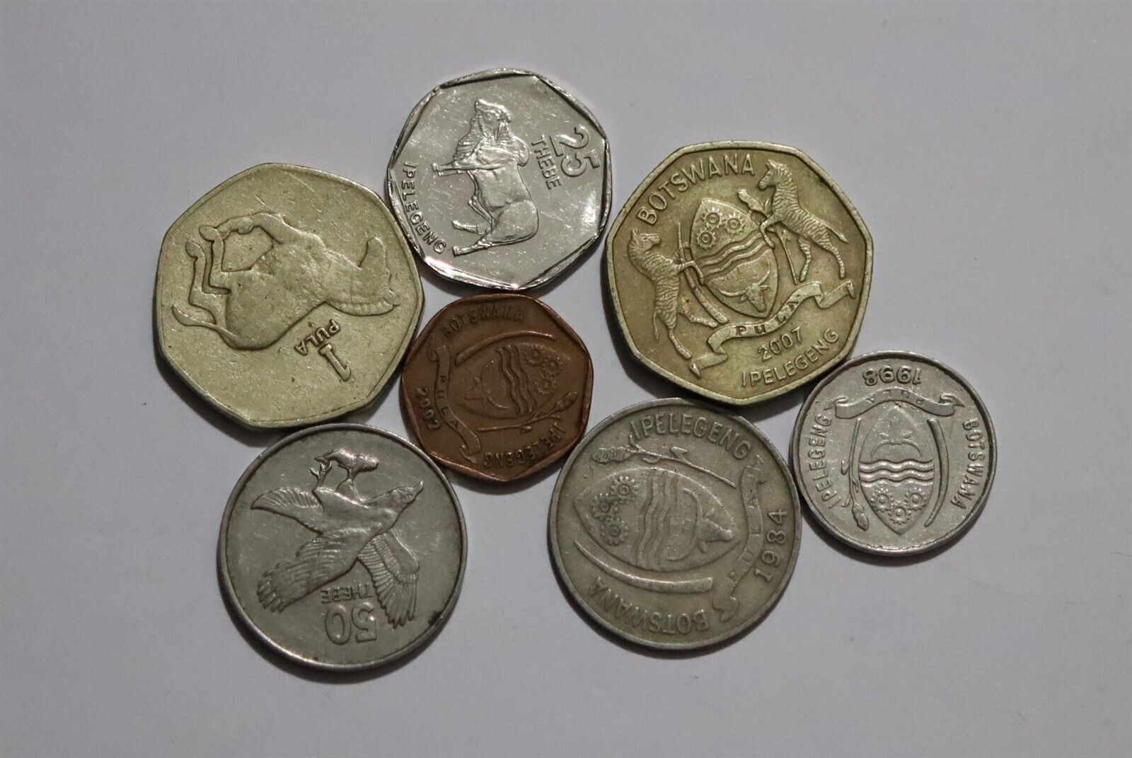 🧭 🇧🇼 Botswana Coin Set B53 #670 Wo9