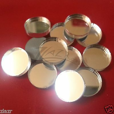 (50) 1/2" X 1/8" Mirrored Acrylic Circle Disc Craft Plastic Plexiglass!