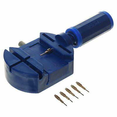 New Watch Link Pin Remover Band Strap Adjusting Repair Tool W / 5 Extra Pins