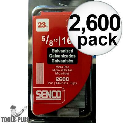 Senco A100629 2,600pk 5/8" 23 Gauge Galvanized Micro Pin Nails New